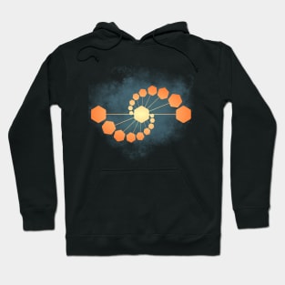 Abstract Hexagonal Design Hoodie